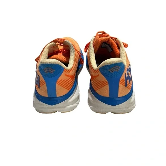 Hoka Clifton 9 Men’s Running Shoe Blue Vibrant Orange Meta Rocker Sneakers - Picture 5 of 10